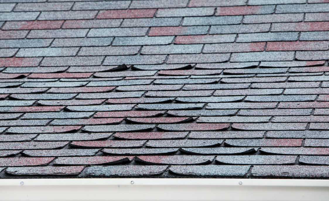 Damaged roof